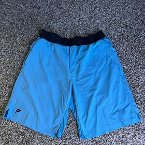 Fabletics Men's Blue Athletic Shorts with Black Waistband